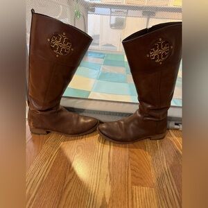 Tory Burch leather riding boots